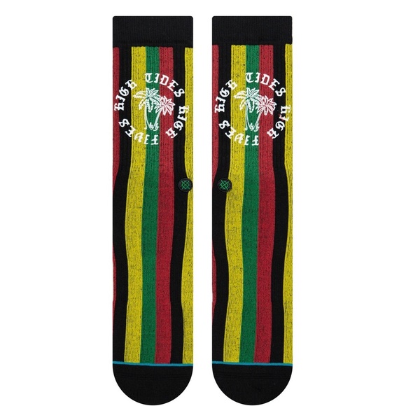 NWT Stance Men’s “High Fives” Rasta Socks - Picture 2 of 2